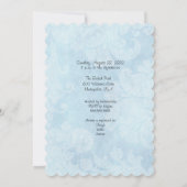 Invitation Fête des mariées Blue Lotus (Dos)