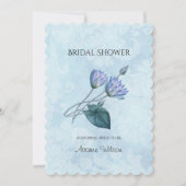 Invitation Fête des mariées Blue Lotus (Devant)