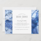 Invitation Fête des mariées Blue Sapphire Princess Cut Gemsto (Devant)