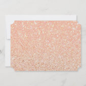 Invitation Fête des mariées Blush Parties scintillant Futur M (Dos)