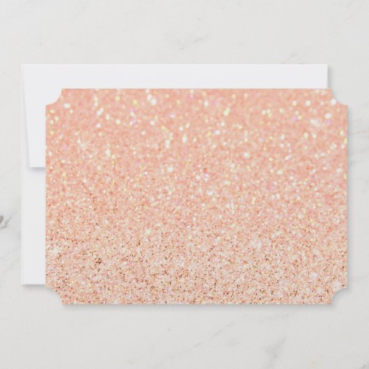 Invitation Fête des mariées Blush Parties scintillant Futur M (Dos)