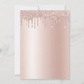 Invitation Fête des mariées Blush rose Parties scintillant fi (Dos)