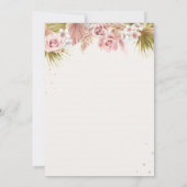 Invitation Fête des mariées bohème (Dos)