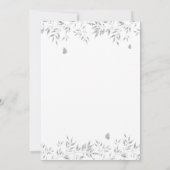 Invitation Fête des mariées bohème fleurie et élégante modern (Dos)