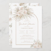 Invitation Fête des mariées Boho (Devant / Derrière)