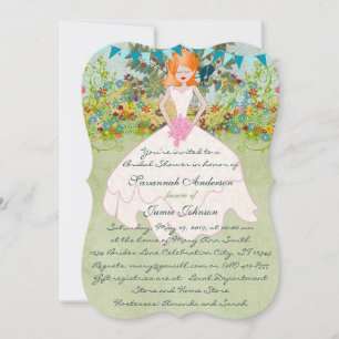 Invitation Fête des mariées Boho de mariée de roussette migno