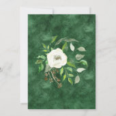 Invitation Fête des mariées BOHO Eucalyptus Rose de feuillage (Dos)