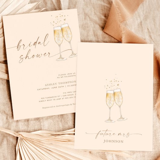 Invitation Fête des mariées Boho, Fête des mariées