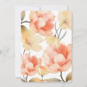 Invitation Fête des mariées Boho Florals (Dos)