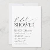 Invitation Fête des mariées Boho minimaliste moderne (Devant)
