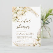 Invitation Fête des mariées Boho moderne imprimé ou numérique (Debout devant)