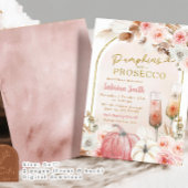 Invitation Fête des mariées Boho Pink Citrouille et Prosecco