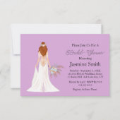 Invitation Fête des mariées Boho Red Hair (Devant)