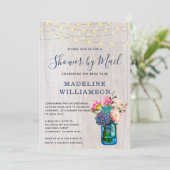 Invitation Fête des mariées Boho rustique par Mail Mason Jar  (Debout devant)