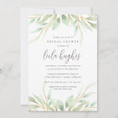 Invitation Fête des mariées botanique aérienne (Devant)