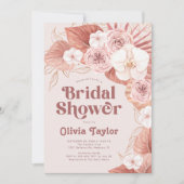 Invitation Fête des mariées botanique Boho (Devant)