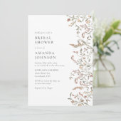 Invitation Fête des mariées botanique Boho (Debout devant)