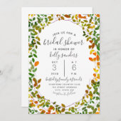 Invitation Fête des mariées botanique - début de l'automne (Devant / Derrière)