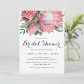 Invitation Fête des mariées botanique King Protea (Debout devant)