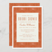 Invitation Fête des mariées botanique moderne Boho Palm Leaf (Devant / Derrière)