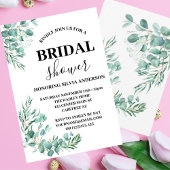 Invitation Fête des mariées botanique moderne Eucalyptus Boho