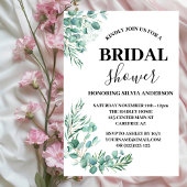 Invitation Fête des mariées botanique moderne Eucalyptus Boho