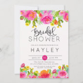 Invitation Fête des mariées botanique Succulent (Devant)