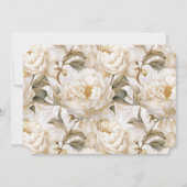 Invitation Fête des mariées Bottes d'aquarelle florale rustiq (Dos)