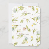 Invitation Fête des mariées Bouquet Fleur sauvage d'été (Dos)