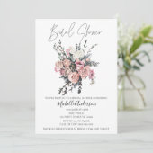 Invitation Fête des mariées Bouquet vintage (Debout devant)