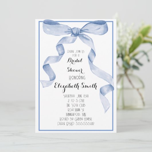 Invitation Fête des mariées Bow (Debout devant)