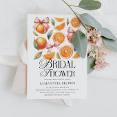 Invitation Fête des mariées Bow & Citrus rose