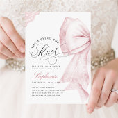 Invitation Fête des mariées Bow rose