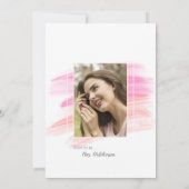 Invitation Fête des mariées branchée de brosses arc-en-ciel (Dos)