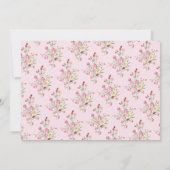 Invitation Fête des mariées BRIDE à ressort rose (Dos)