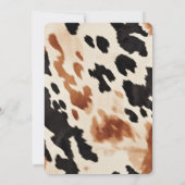 Invitation Fête des mariées Brown à la crème noire (Dos)