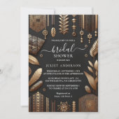 Invitation Fête des mariées Brown africaine (Devant)