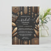 Invitation Fête des mariées Brown africaine (Debout devant)