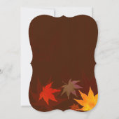 Invitation Fête des mariées Brown au chocolat à l'érable d'au (Dos)