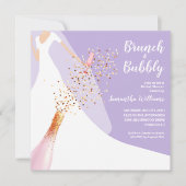 Invitation Fête des mariées Brunch et Bubbly (Devant)