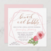 INVITATION FÊTE DES MARIÉES BRUNCH ET BUBBLY (Devant / Derrière)