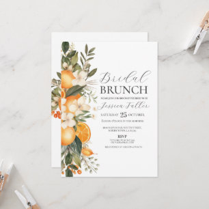 Invitation Fête des mariées Brunch Floral Bachelorette Fruit