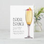 Invitation Fête des mariées Brunch Modèle de l'invitation (Debout devant)