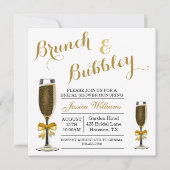 Invitation Fête des mariées Bubbly & Brunch (Devant)