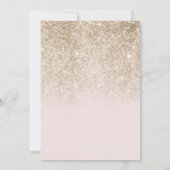 Invitation Fête des mariées Cactus Parties scintillant or Gla (Dos)