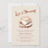 Invitation Fête des mariées café (Devant)