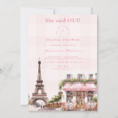 Invitation Fête des mariées Café Français (Devant)