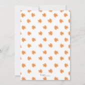 Invitation Fête des mariées California Poppies (Dos)