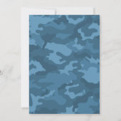Invitation Fête des mariées Camo ou partie d'engagement (Dos)