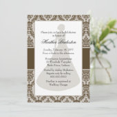 Invitation Fête des mariées Carafe Damask (Debout devant)